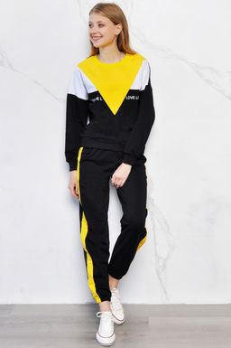 Арт. 2307 Костюм с брюками женский 46-52 (4 шт) Цвет:верх-черный, белый, малина, низ-черный, малина - Калинка фото 20