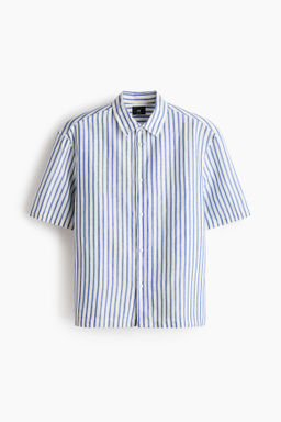 Camisa en mezcla de lino Relaxed Fit - H&m фото 8