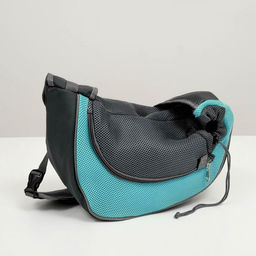 Сумка-переноска Слинг для животных, 37 х 20 см, голубая - Пижон фото 7