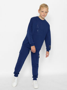 CRB wear/CWJB 63671-41-383 Джемпер для мальчика,темно-синий/Ex.Cherubino  фото 2