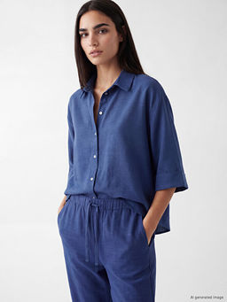 Рубашка женская oversize Keten Karisimli