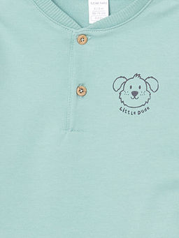 Hakim Yaka Erkek Bebek Sweatshirt ve Pantolon 2li