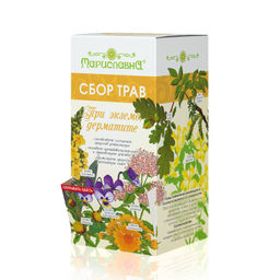 При экземе, дерматите сбор трав в фильтр-пакетах