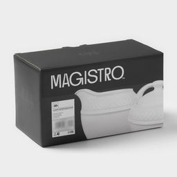 Набор сервировочный Magistro Argos, 2 предмета: молочник 300 мл, сахарница 300 мл, фарфор, белый фото 7
