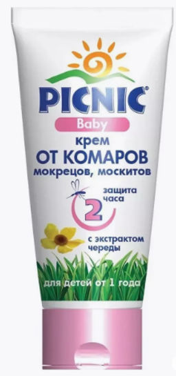 PICNIC BABY крем репеллентный от комаров 40мл