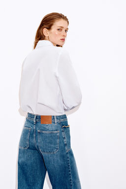 CAMISA CUELLO BOBO / Blanco - Zara фото 4