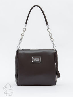 Сумка женская кожаная 0841CH coffee Polina&Eiterou  в Новосибирске