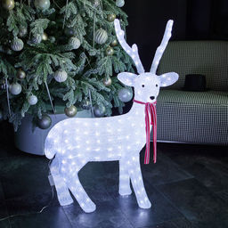 ULD-M6393-200/STA WHITE IP20 DEER-1 Фигура светодиодная Олень-1, 72*97см, 200 светодиодов. Белый свет. Провод прозрачный. TM Uniel