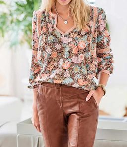 Блузка, мандариновая