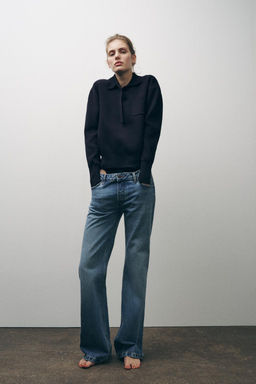 ZW COLLECTION BOOTCUT FULL LENGTH LOW RISE JEANS - Zara фото 2