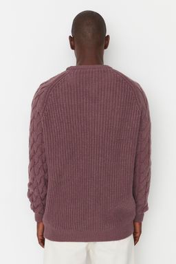 TRENDYOL MAN Ekru Casual Unisex Regular Fit Yunlu Bisiklet Yaka Sac Orgu Detayl? Triko Kazak TMNAW22KZ2059 - Trendyolmilla фото 36