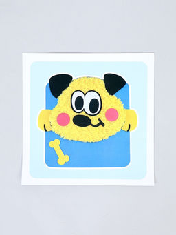 Вышивка по фетру "Собака"