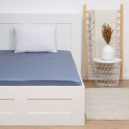 Простыня Этель Blue lake 150*215,100% хлопок, мако-сатин, 114г/м2