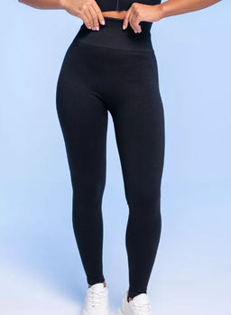 PELICAN, лосины спортивные женские, Черный  фото 6