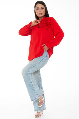 Блуза Модная Люкс (алый) - Diolche фото 6