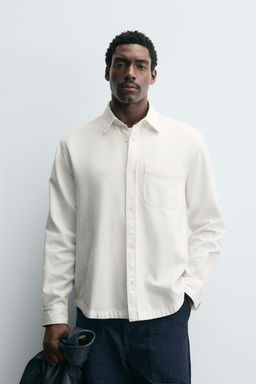 TEXTURED SHIRT WITH POCKET - Zara фото 2