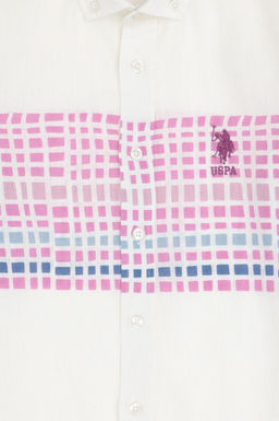 Фиолетовая рубашка с длинным рукавом для мальчика Неожиданная скидка в корзине - U.s. polo assn фото 4