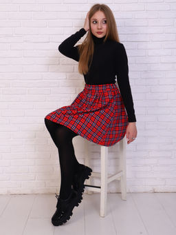 Юбка "Крис" красная клетка