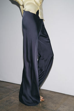 ZW COLLECTION SATIN FLARE TROUSERS