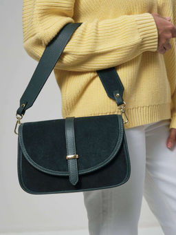 Замшевая сумка Suzy DBR 31110 форест  фото 4