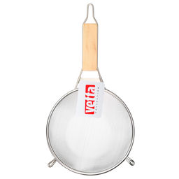 _Сито метал с ободом и ручкой 18,5см, двойная сеть, MLD-6-18.5 (886-050)*(886-043)