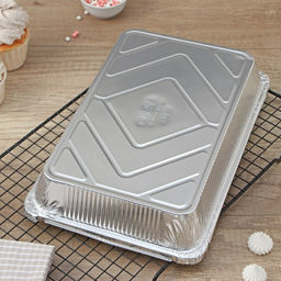 Набор Пикник,формы из фольги 2235 мл-2 шт,крышка для форм-2 шт,вилка, нож,салфетки по 6 шт - Доляна фото 9