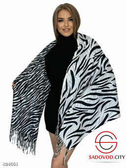Теплый женский палантин