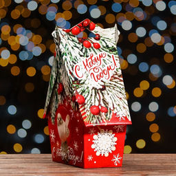 Подарочная коробка Зимний , Скворечник БОЛЬШОЙ, 17 x 9x 21,3 см - Simaland фото 8