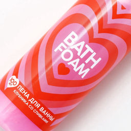 Пена для ванны Bath foam, 100 мл, аромат клубники со сливками, Чистое счастье