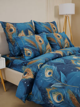 Пододеяльник бязь люкс на молнии - Перо павлина 180х215