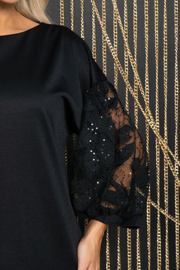 Платье Королева вечера (черное) П11588 - Lt collection фото 3