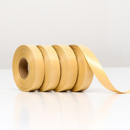 Цена за 4 шт. Лента для декора и подарков, кофе с молоком, 2 см х 45 м