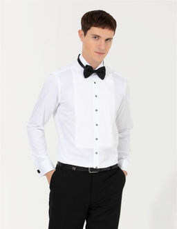 Beyaz Slim Fit Smokin G_mlek