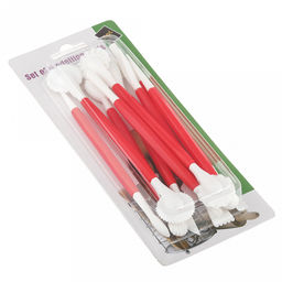 Инструмент для моделирования кондитерских украшений Модельер 9 предметов, 15-16,7см, двухсторонние наконечники, пластик, цвета микс, в блистере (Китай) - Домашняя мода фото 4