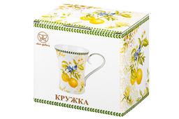 Кружка 400 мл 13*9*12 см Лимоны NEW BONE CHINA - Elan gallery фото 11