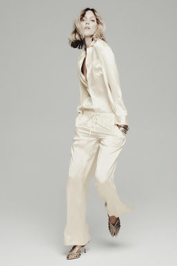 ZW COLLECTION 100% SILK PYJAMA TROUSERS