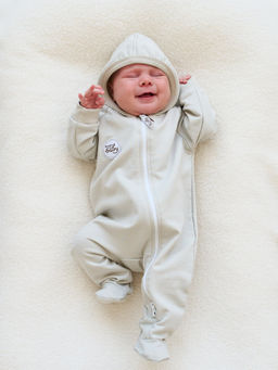 Комбинезон облегченный с закрытой ножкой Жемчуг 0+