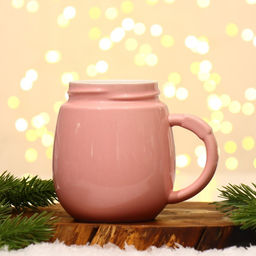 Кружка керамическая новогодняя Дорого внимание «Все сбудется», 450 мл, розовая
