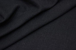 Крапива Рами (Ramie)-диагональ, цв.Черный, ш.1.4м, крапива-100%, 240гр/м.кв - Купава фото 2