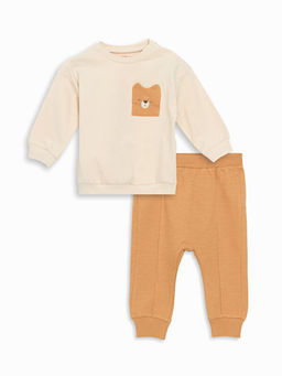 Nak??l? Erkek ?ocuk Sweatshirt ve E?ofman Alt 2li