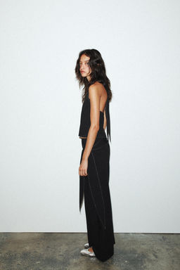TOPSTITCH WAISTCOAT TOP - Zara фото 3