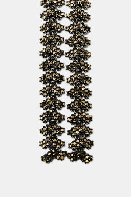 RHINESTONE HEART EARRINGS - Zara фото 7