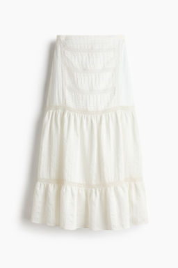 Maxifalda con inserciones de encaje - H&m фото 2