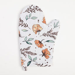 Набор кухонный Доляна Oleander: варежка 20×27 см, прихватка 19×19 см, 100% хлопок