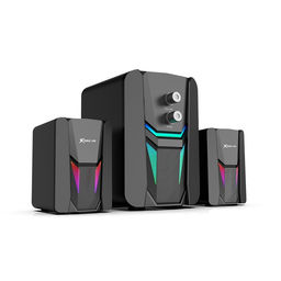 Компьютерные колонки Xtrike Me SK-612, 2×3 Вт + 5 Вт, USB, подсветка, чёрные