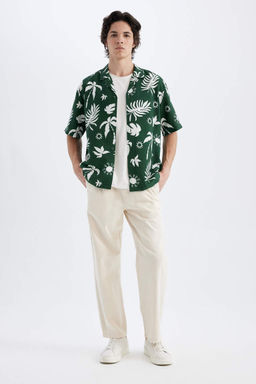 Льняные брюки прямого кроя - Defacto фото 3