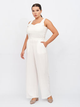 Брюки из холодного трикотажа TBB02107WHT02 - Артесса фото 8