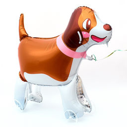 Воздушный шар фольгированный 32" «Собачка на колесиках», под воздух