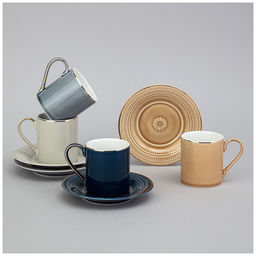 КОФЕЙНЫЙ НАБОР LEFARD TOP STYLE НА 4 ПЕР. 8 ПР. 100 МЛ МИКС ЦВЕТОВ