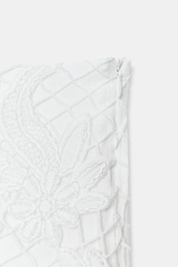 FALDA MIDI ASIM?TRICA BORDADOS / Blanco - Zara фото 9